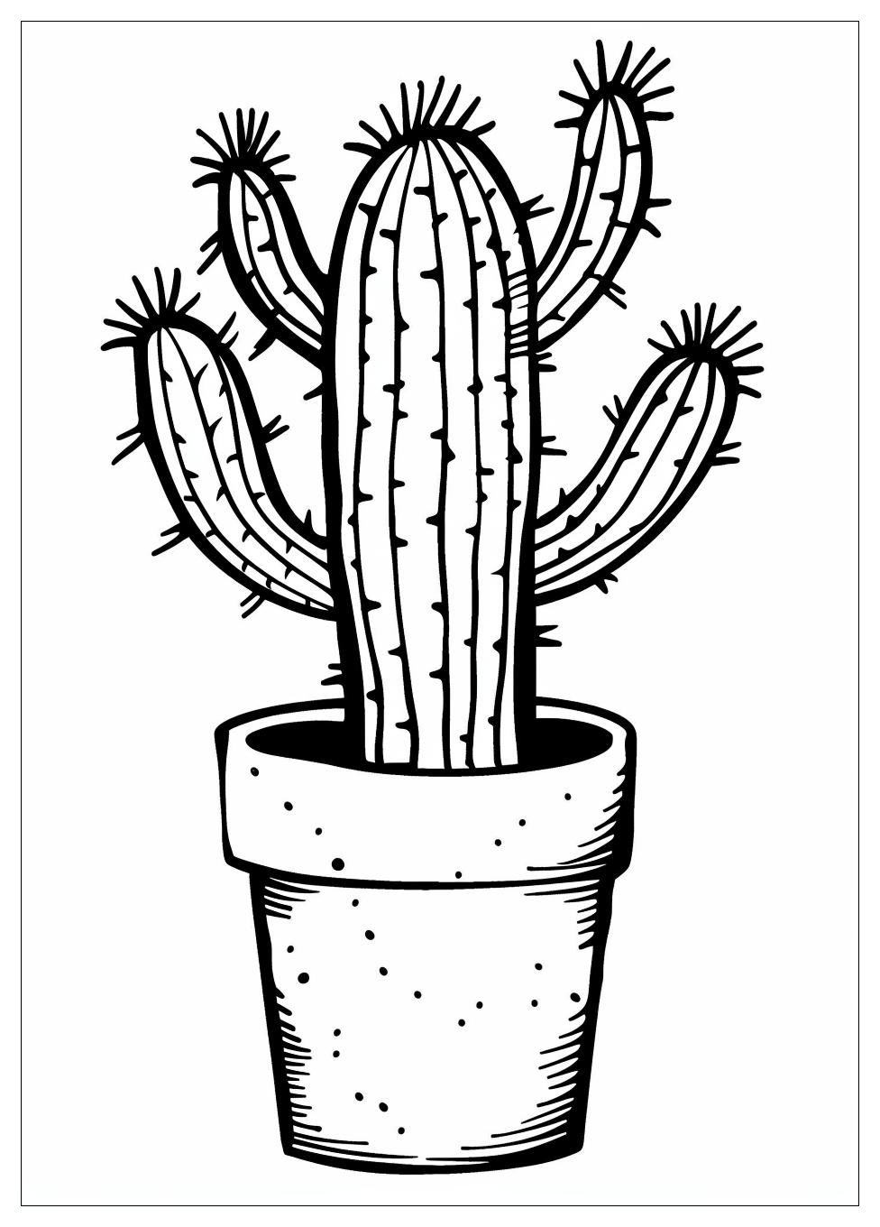 Cactus Coloring Pages-6