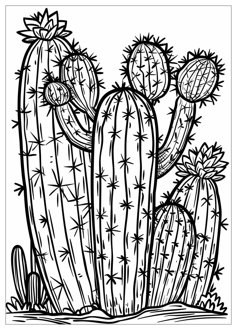 Cactus Coloring Pages-7