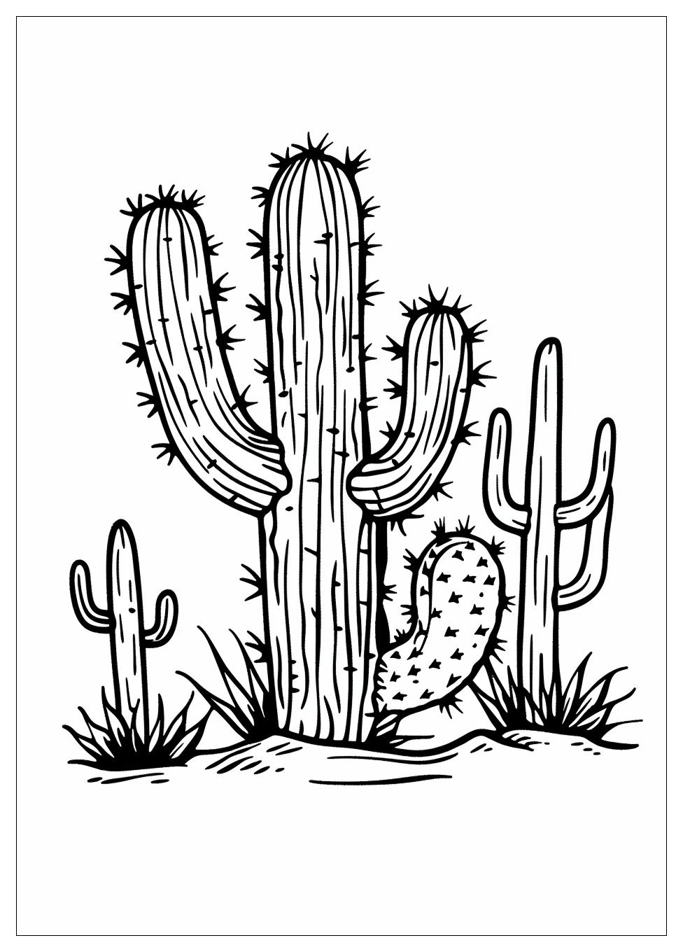 Cactus Coloring Pages-8