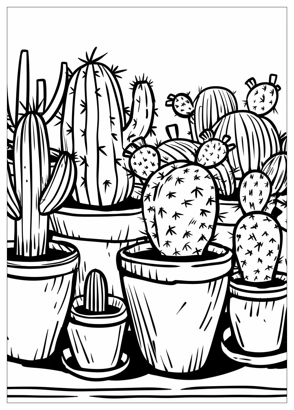 Cactus Coloring Pages-9