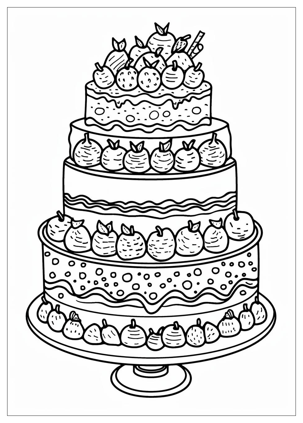 Cake Coloring Pages-1