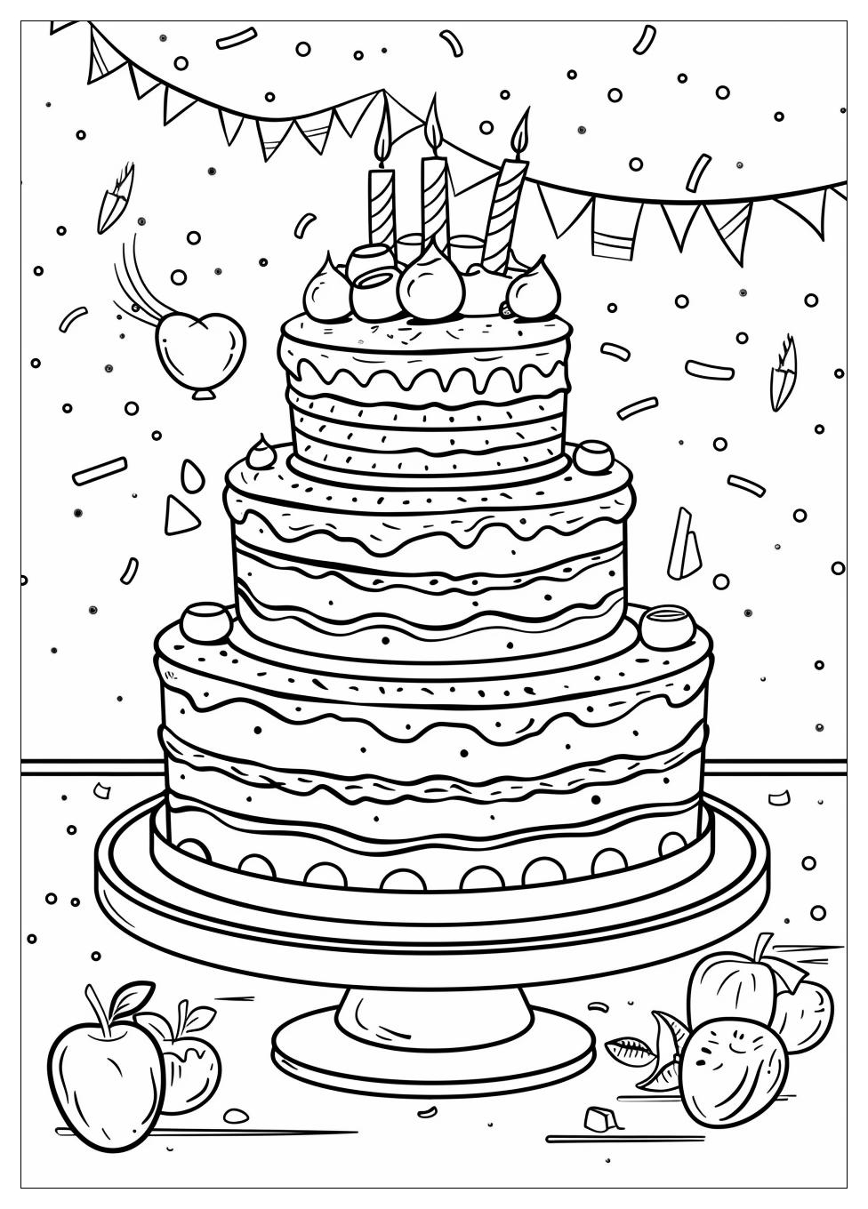 Cake Coloring Pages-10