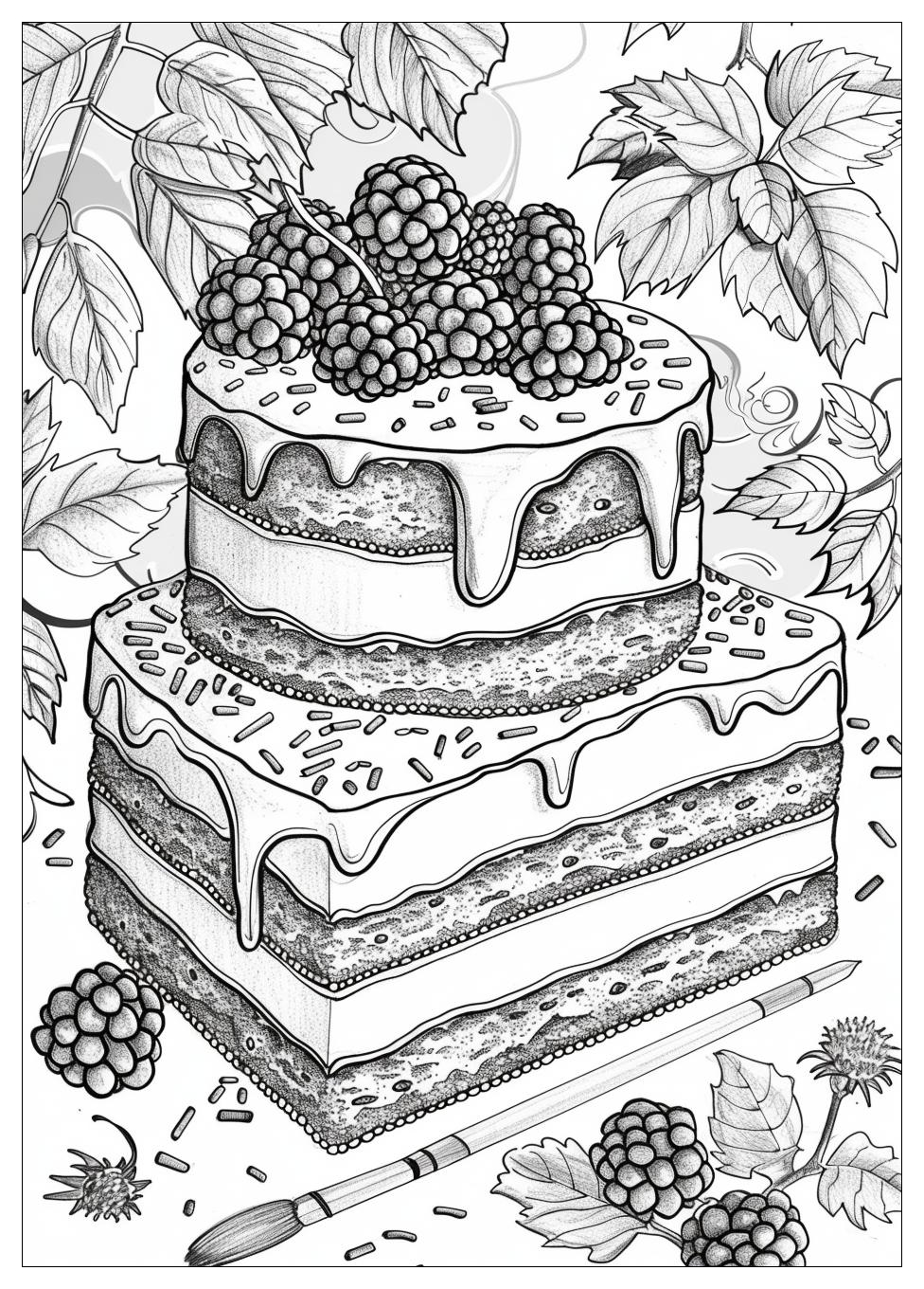 Cake Coloring Pages-13