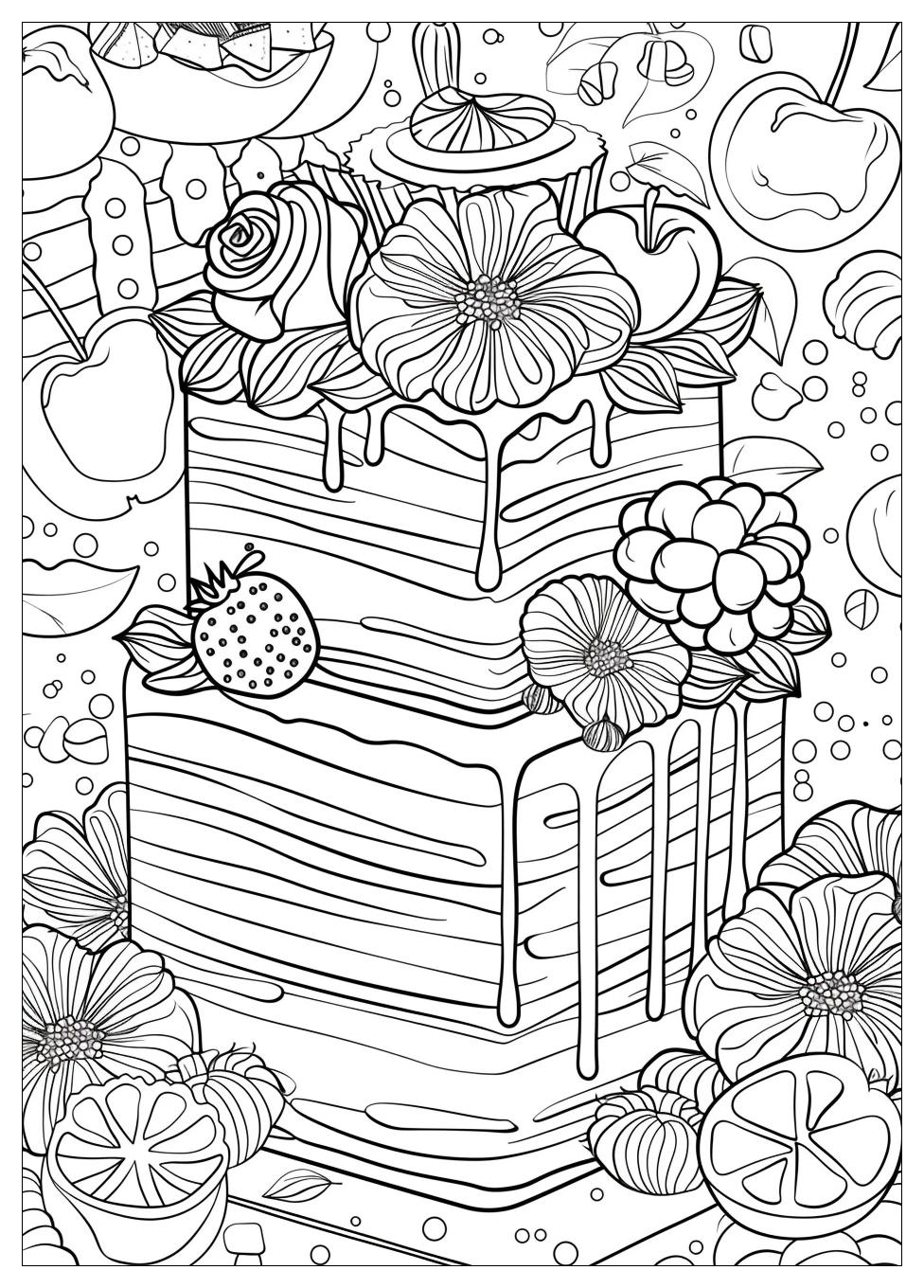 Cake Coloring Pages-16