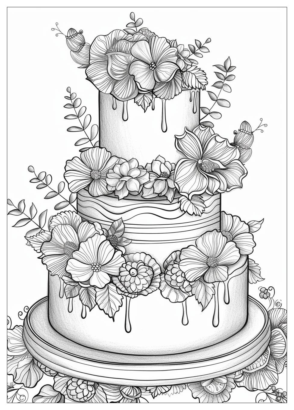 Cake Coloring Pages-19