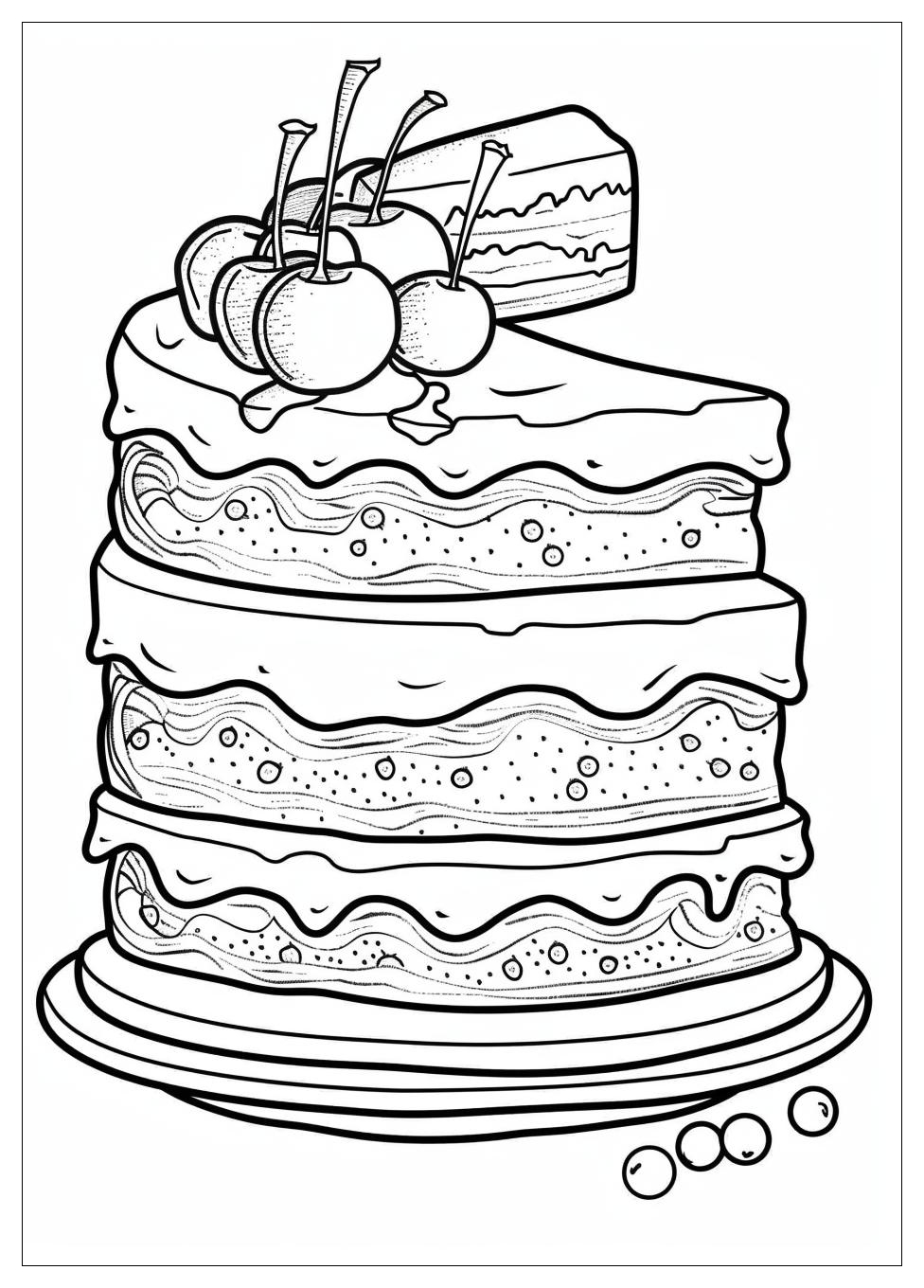 Cake Coloring Pages-2