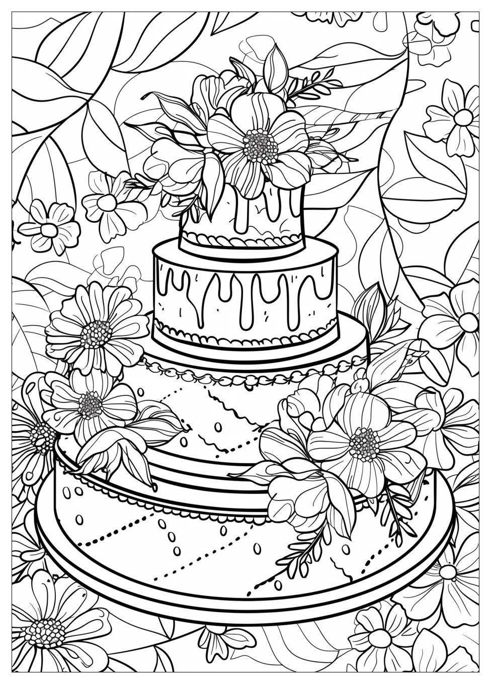 Cake Coloring Pages-3