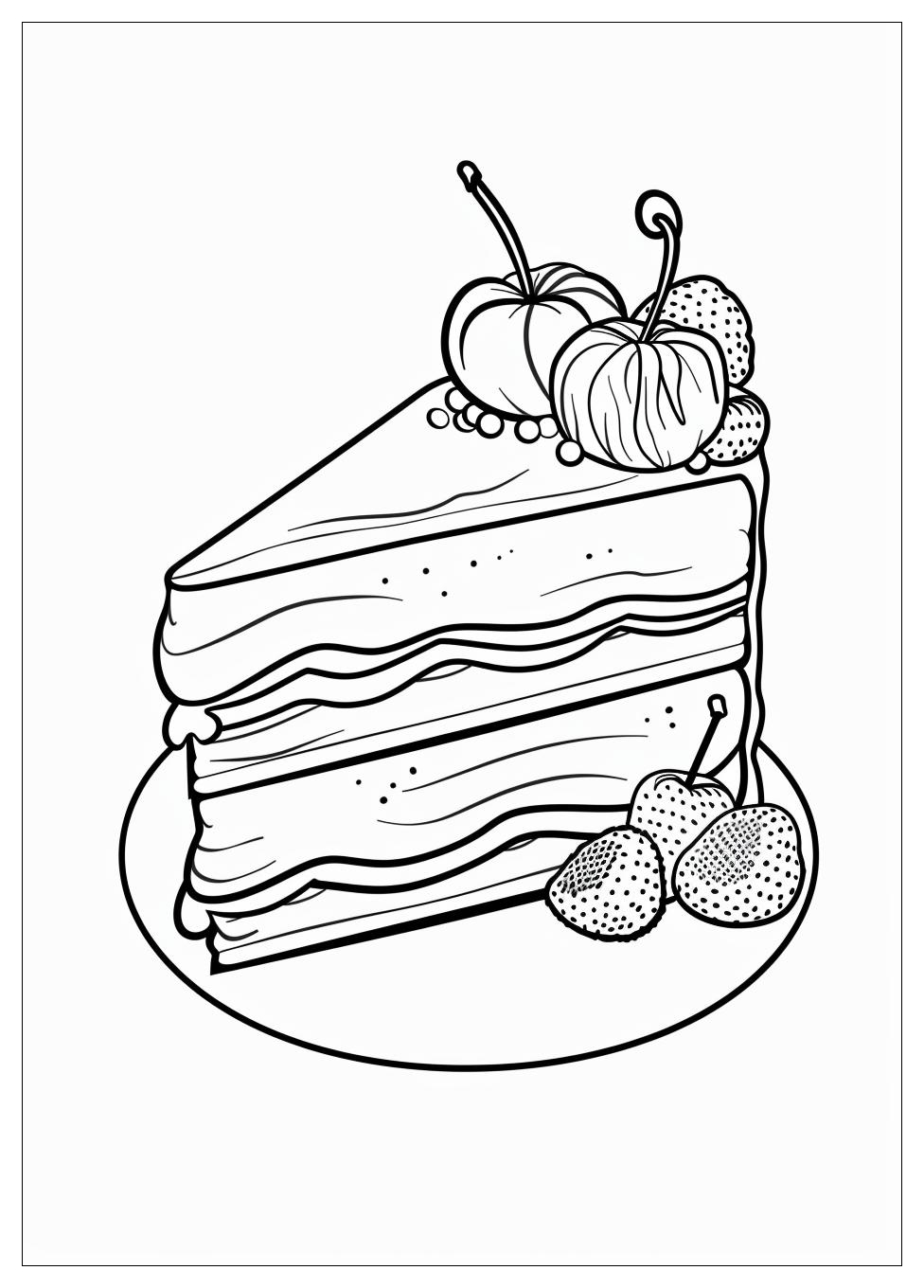 Cake Coloring Pages-5