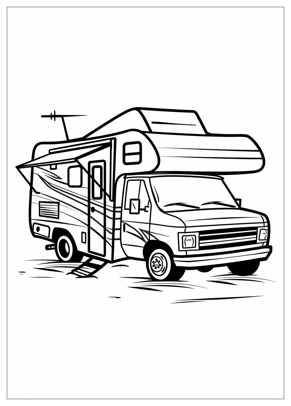 Camper Rv Coloring Pages-1