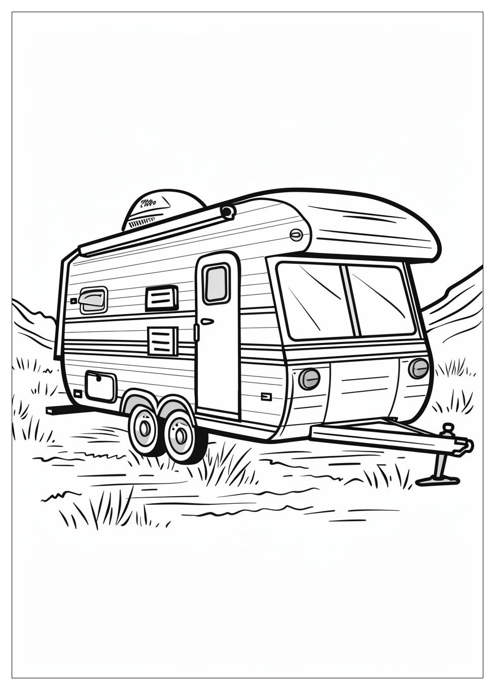 Camper Rv Coloring Pages-11