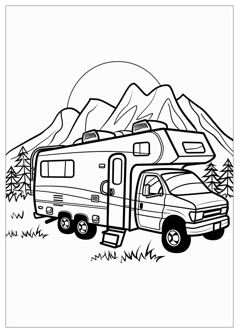 Camper Rv Coloring Pages-12