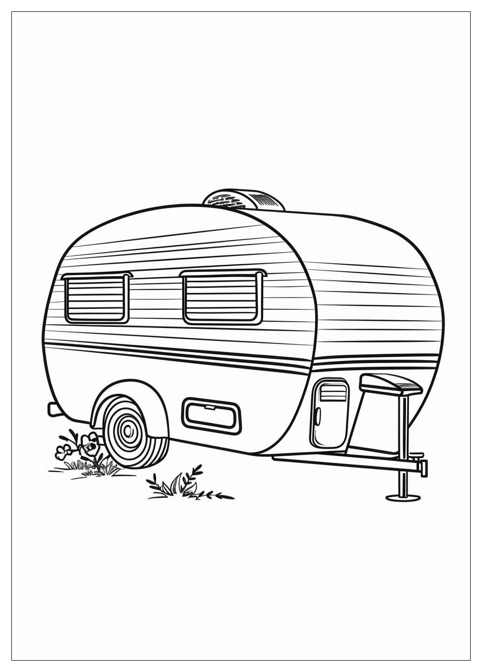 Camper Rv Coloring Pages-13