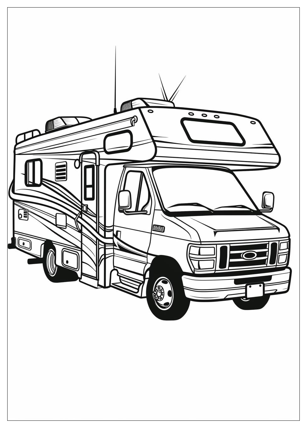 Camper Rv Coloring Pages-14