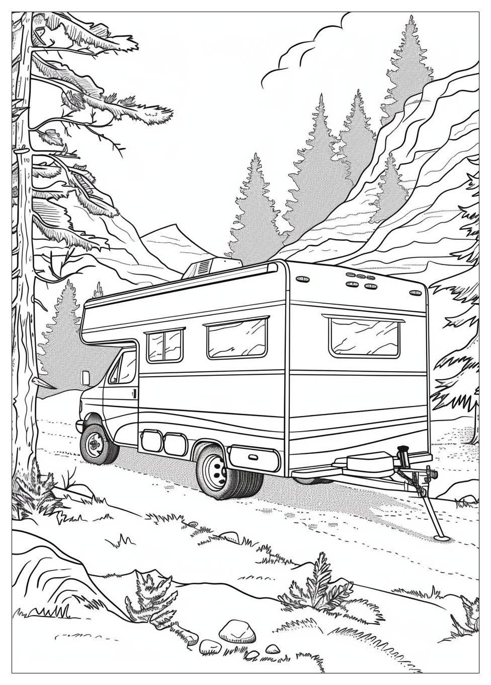 Camper Rv Coloring Pages-17