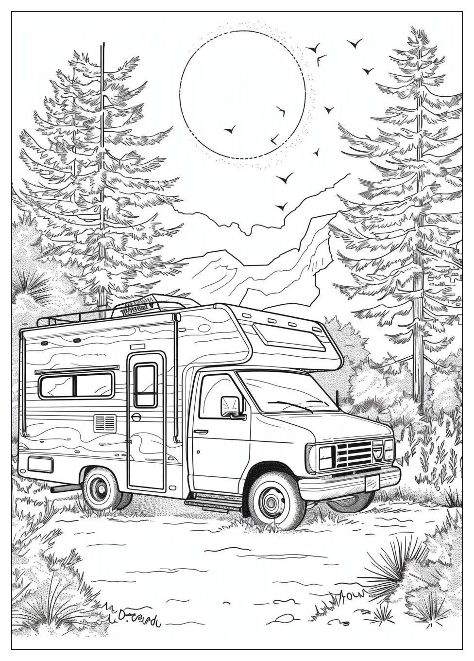 Camper Rv Coloring Pages-18