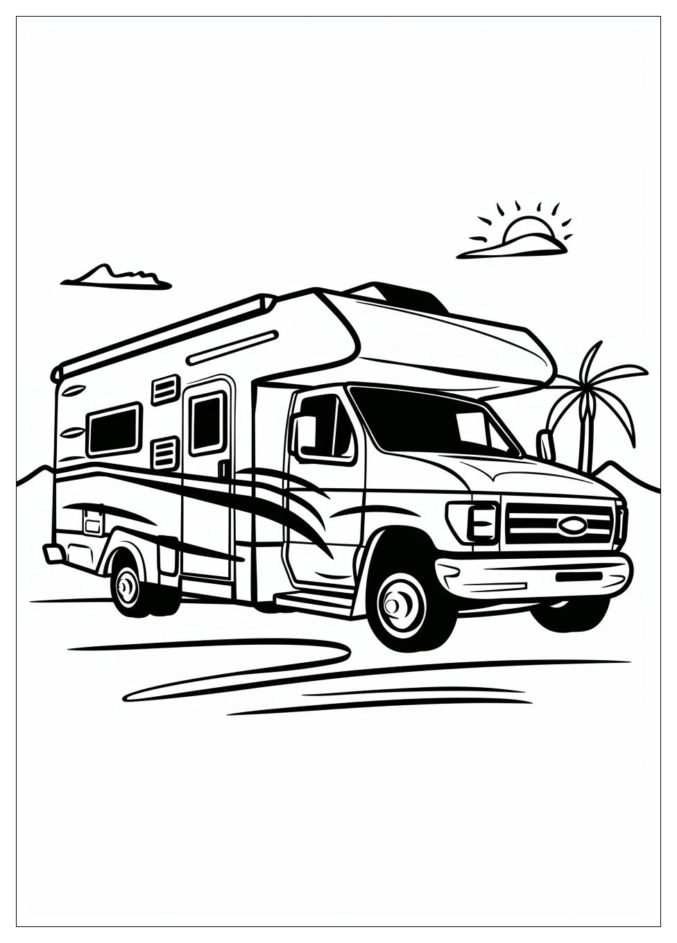 Camper Rv Coloring Pages-2