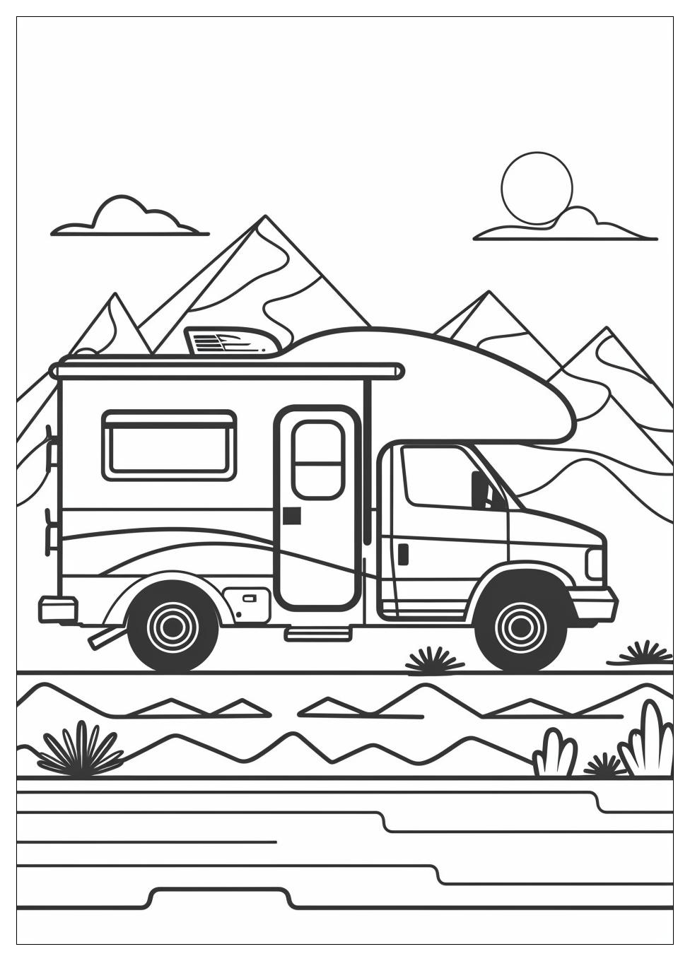 Camper Rv Coloring Pages-3