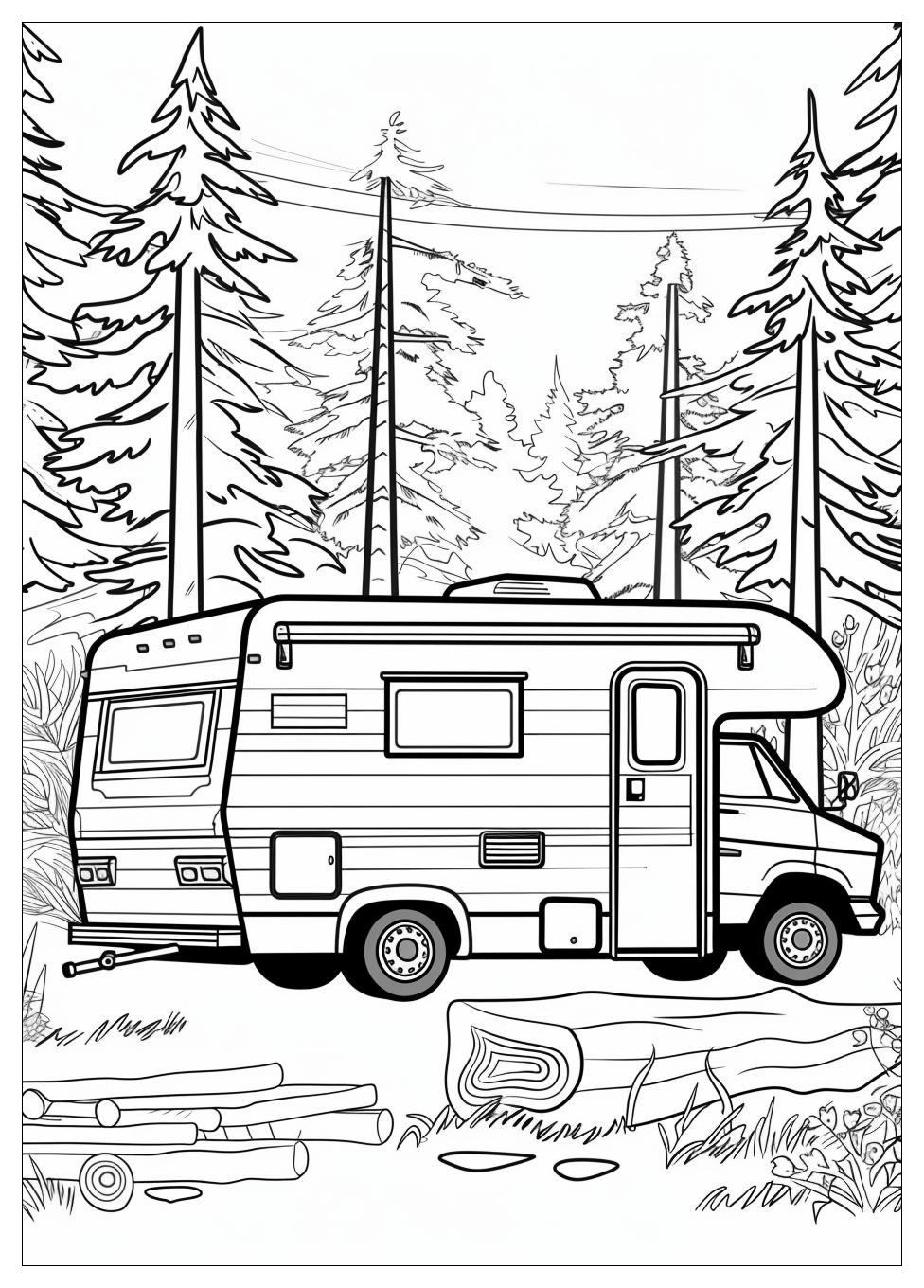 Camper Rv Coloring Pages-6