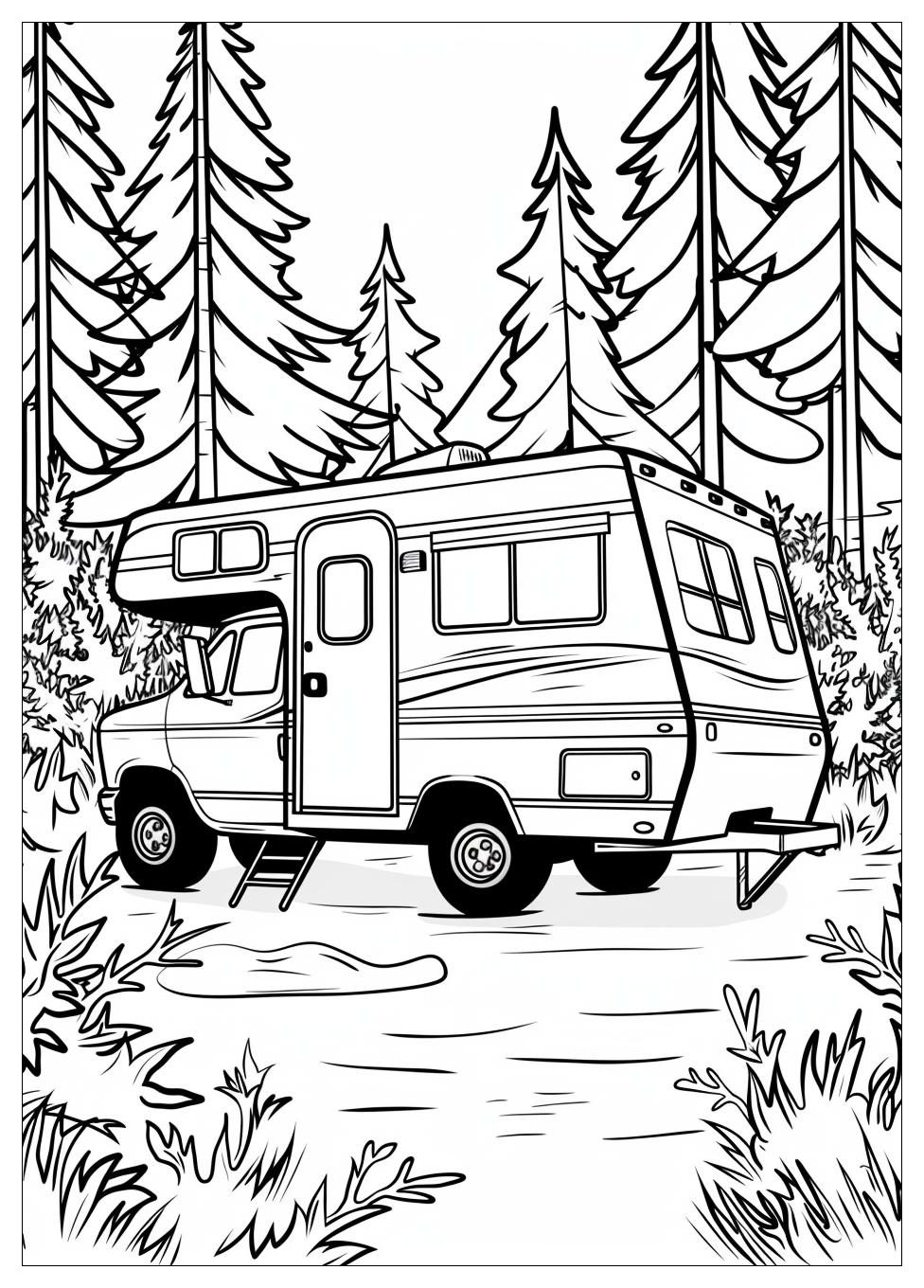 Camper Rv Coloring Pages-7