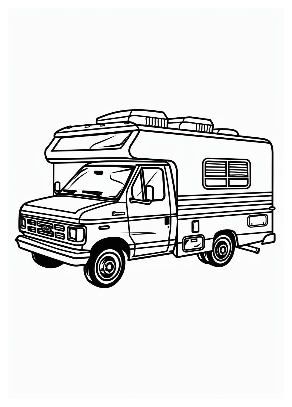 Camper Rv Coloring Pages-8