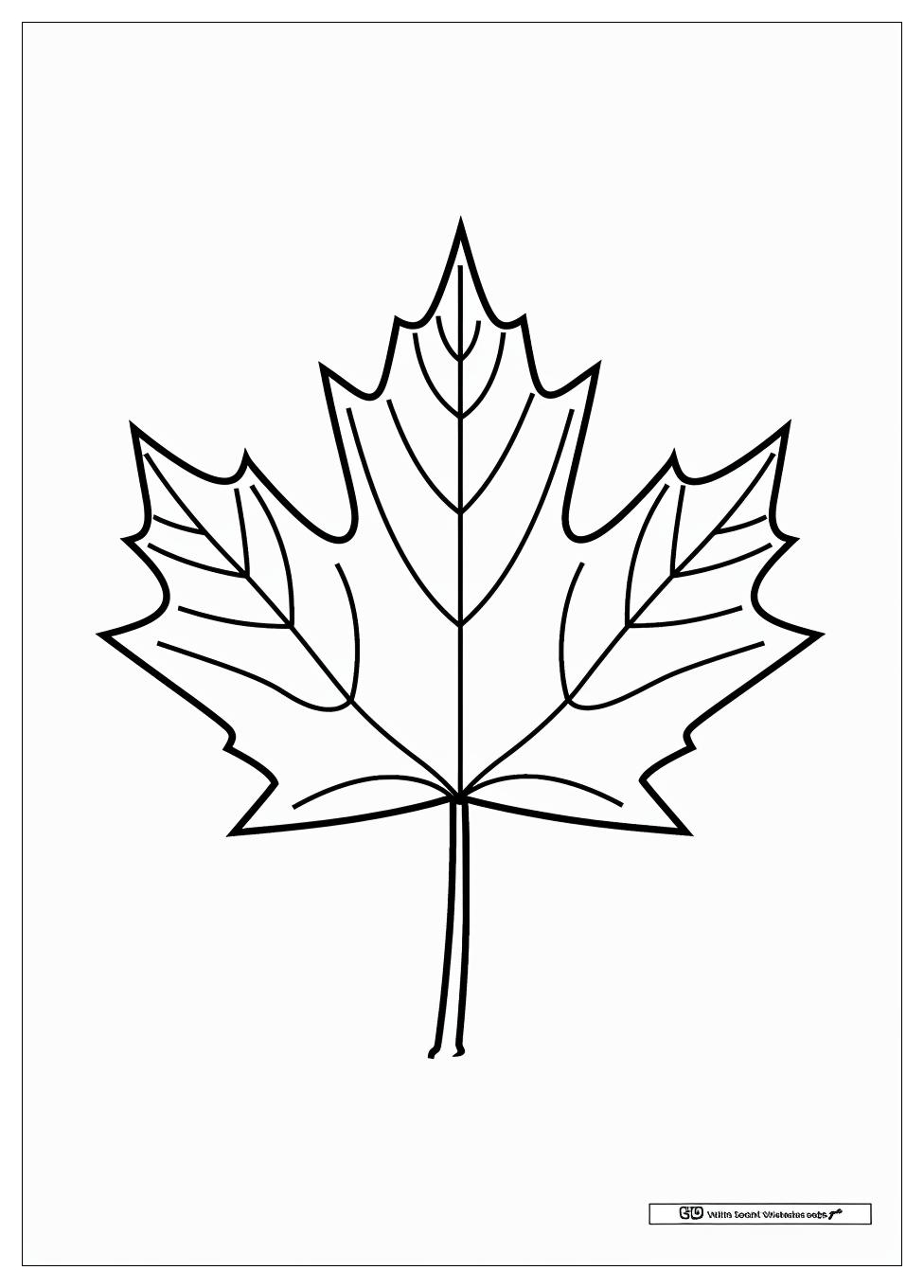 Canada Flag Coloring Pages-1