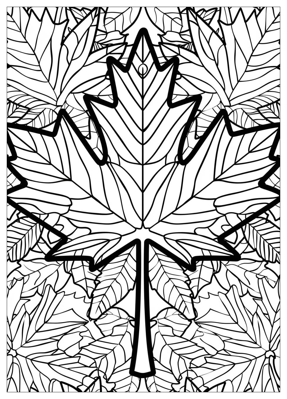 Canada Flag Coloring Pages-14