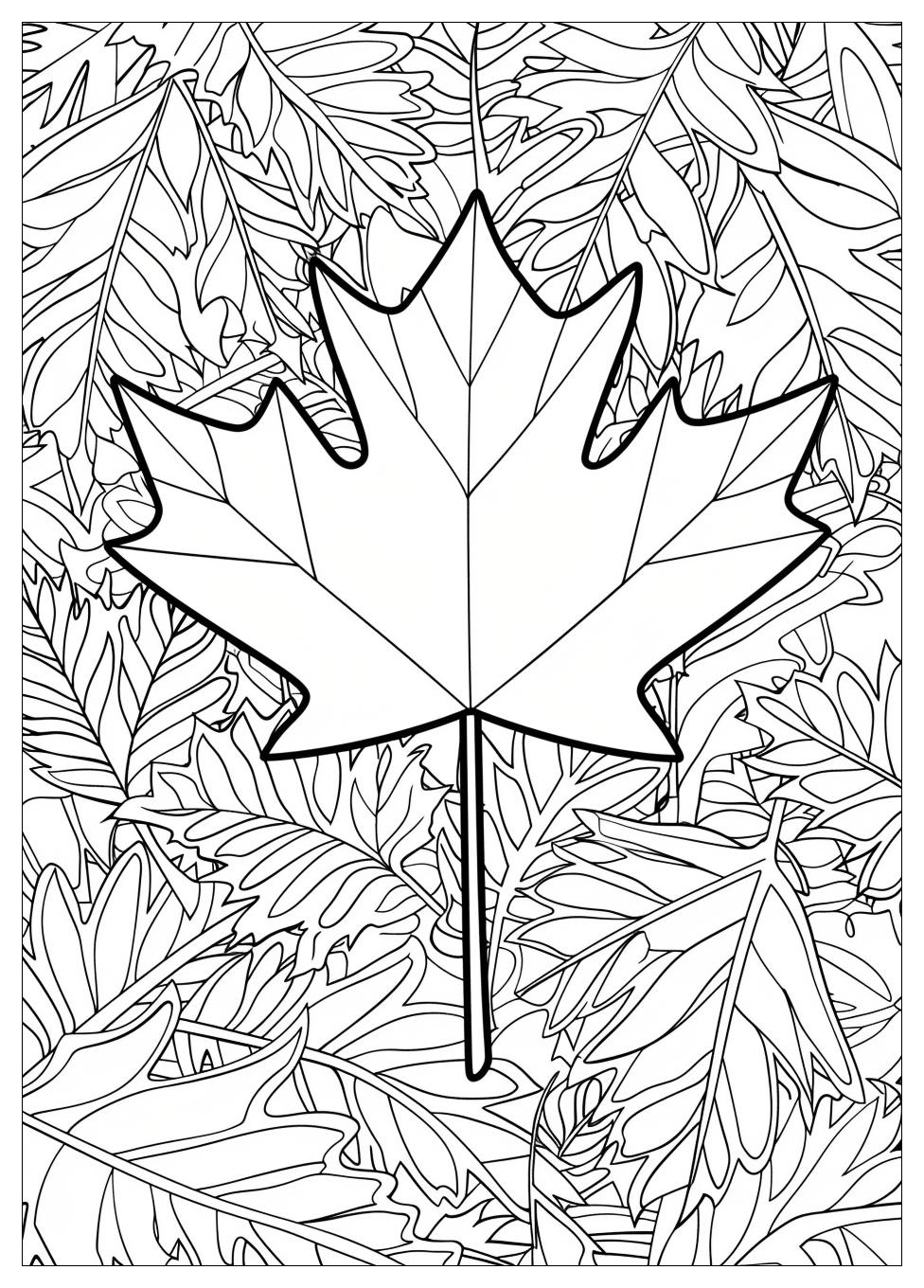 Canada Flag Coloring Pages-15