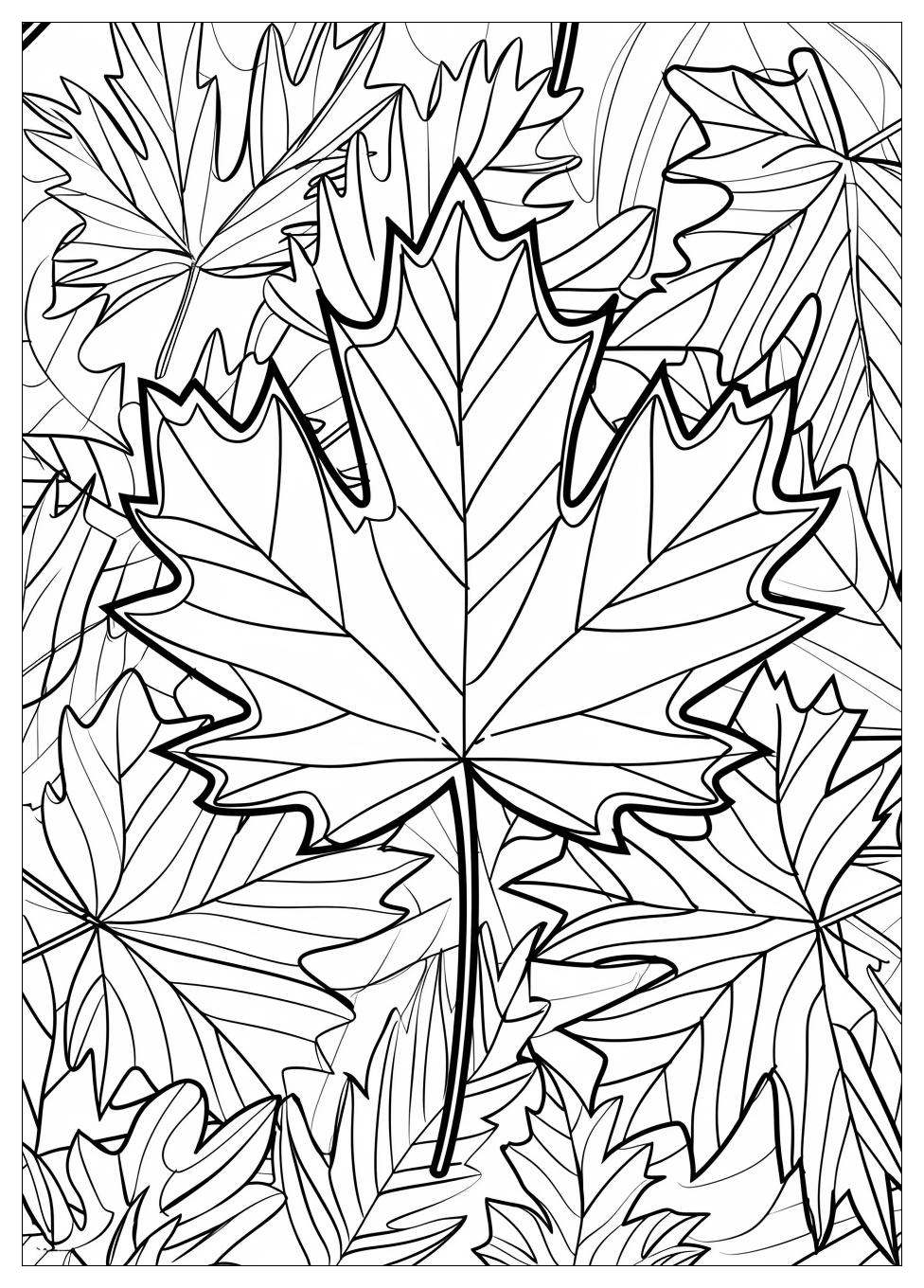 Canada Flag Coloring Pages-17