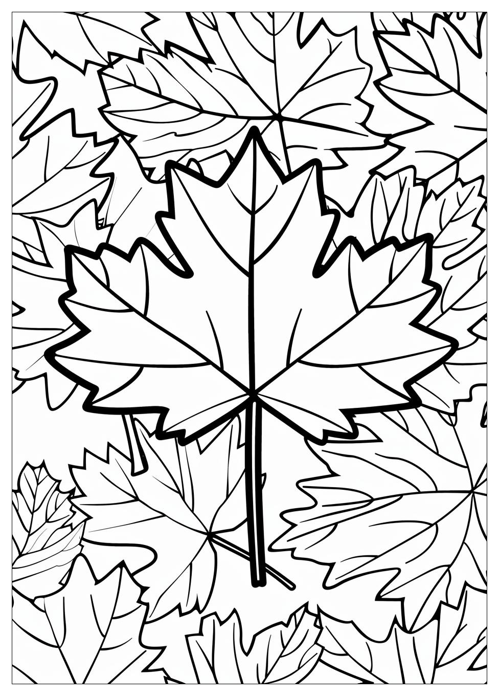 Canada Flag Coloring Pages-4