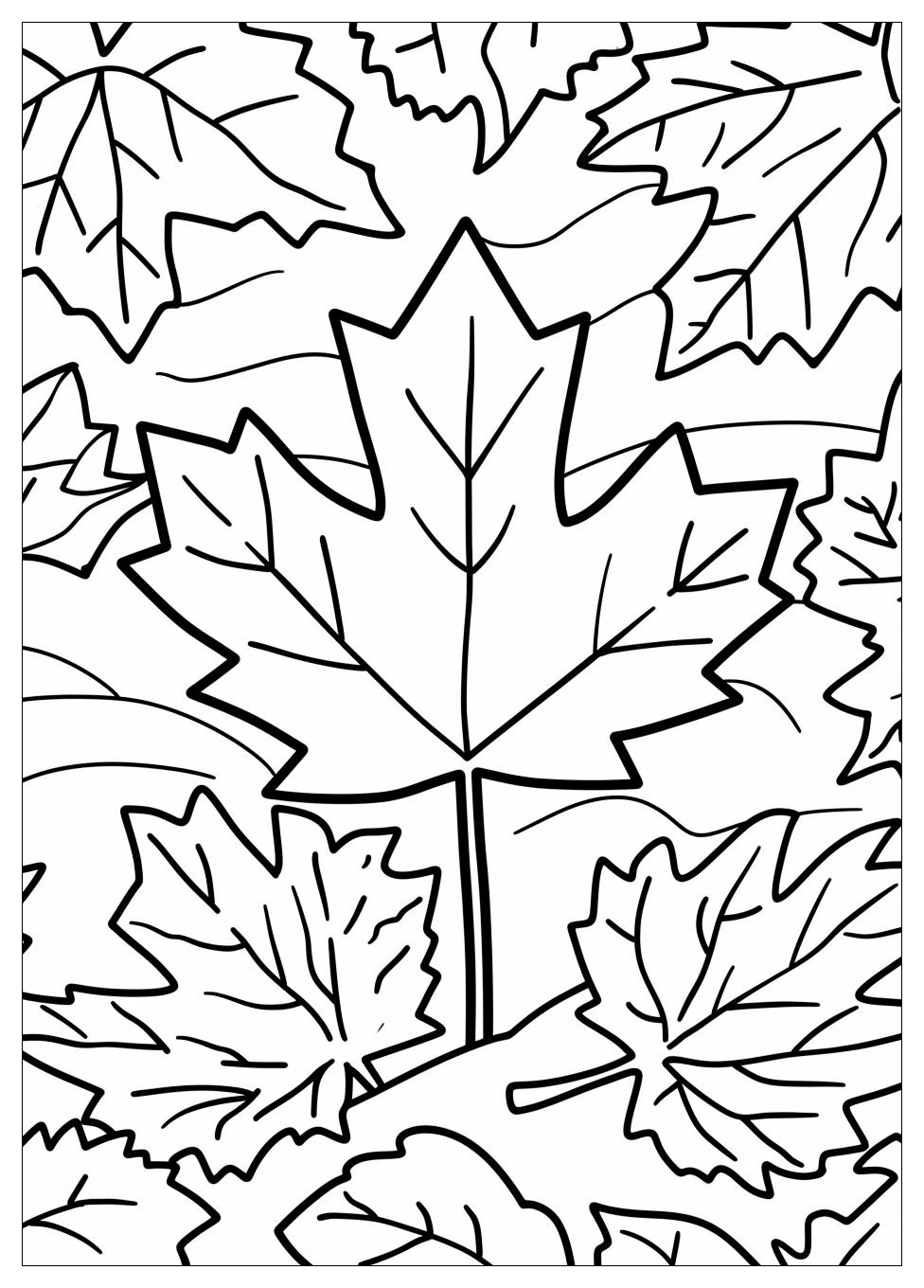 Canada Flag Coloring Pages-5