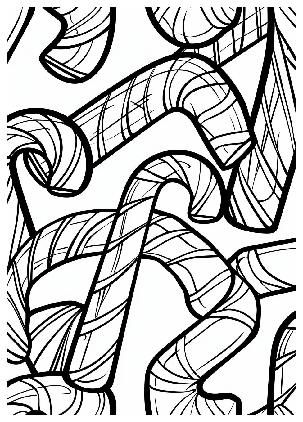 Candy Cane Coloring Pages-1