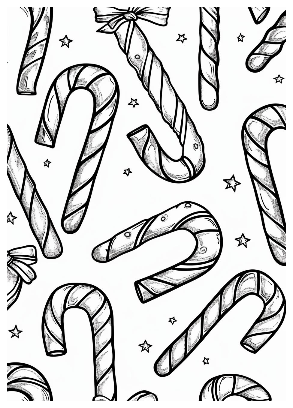 Candy Cane Coloring Pages-11