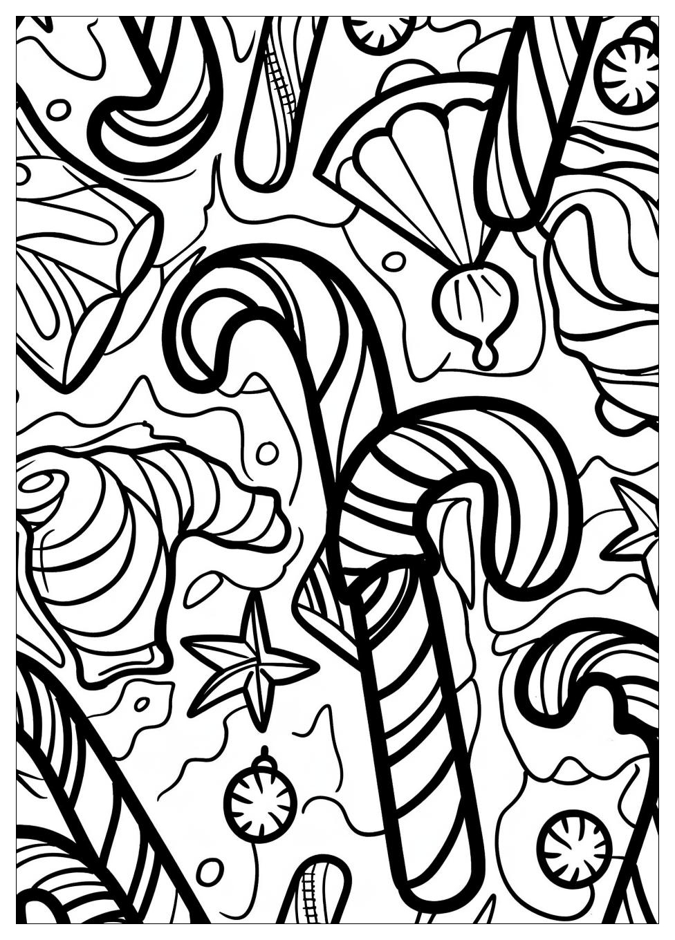 Candy Cane Coloring Pages-12