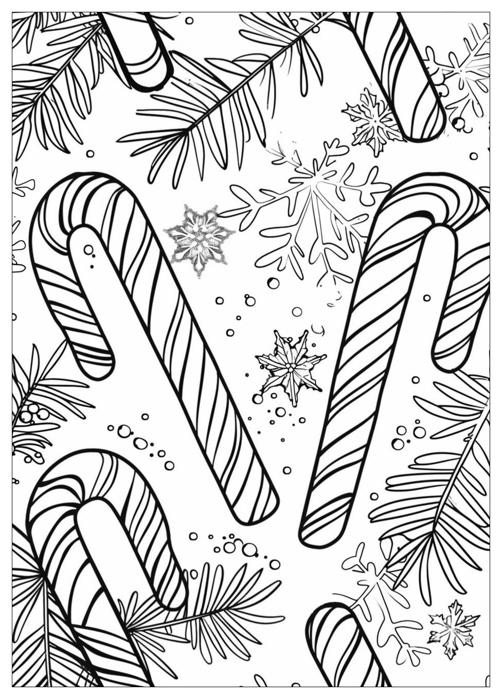 Candy Cane Coloring Pages-14