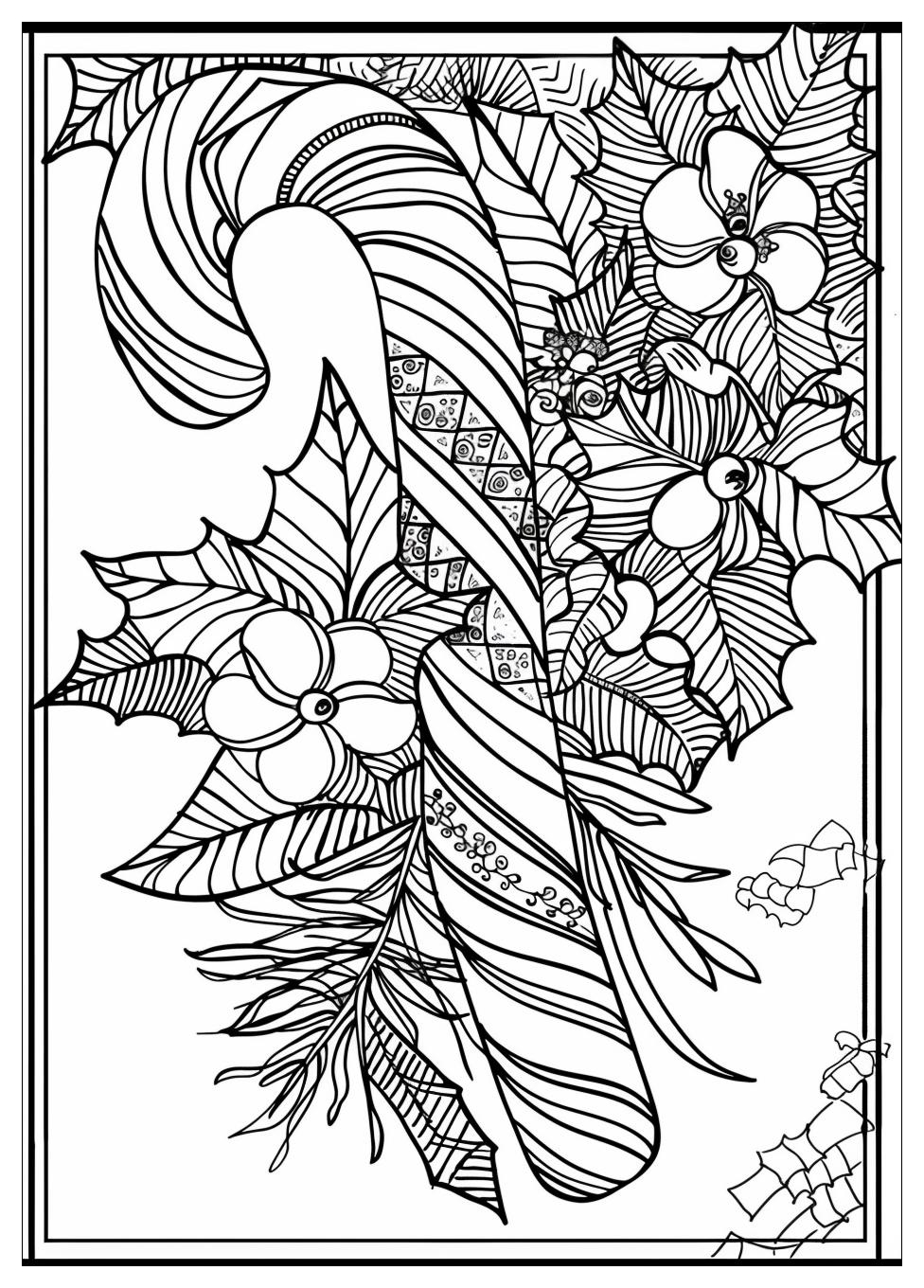 Candy Cane Coloring Pages-15