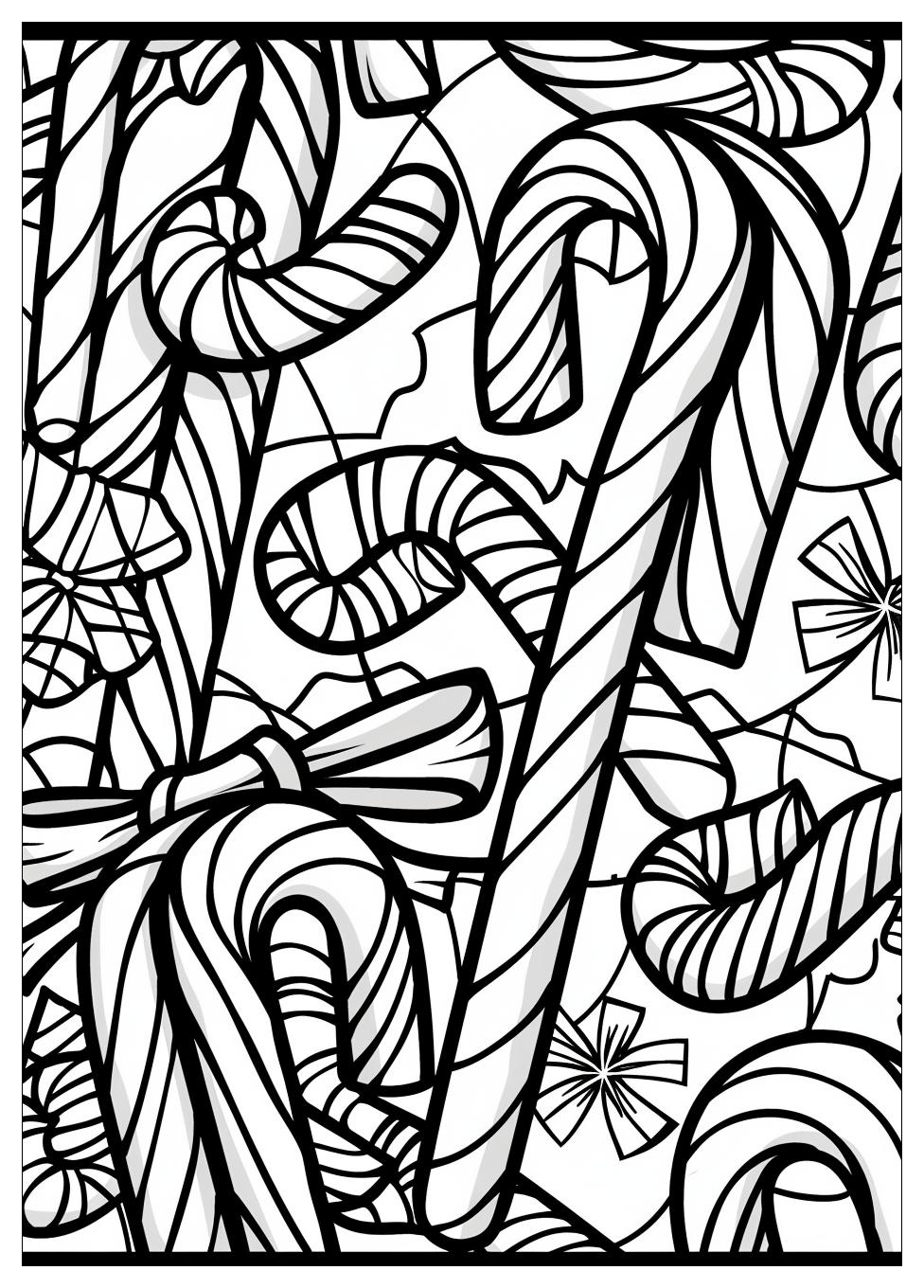 Candy Cane Coloring Pages-2