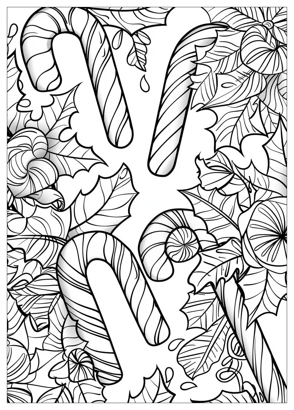 Candy Cane Coloring Pages-20