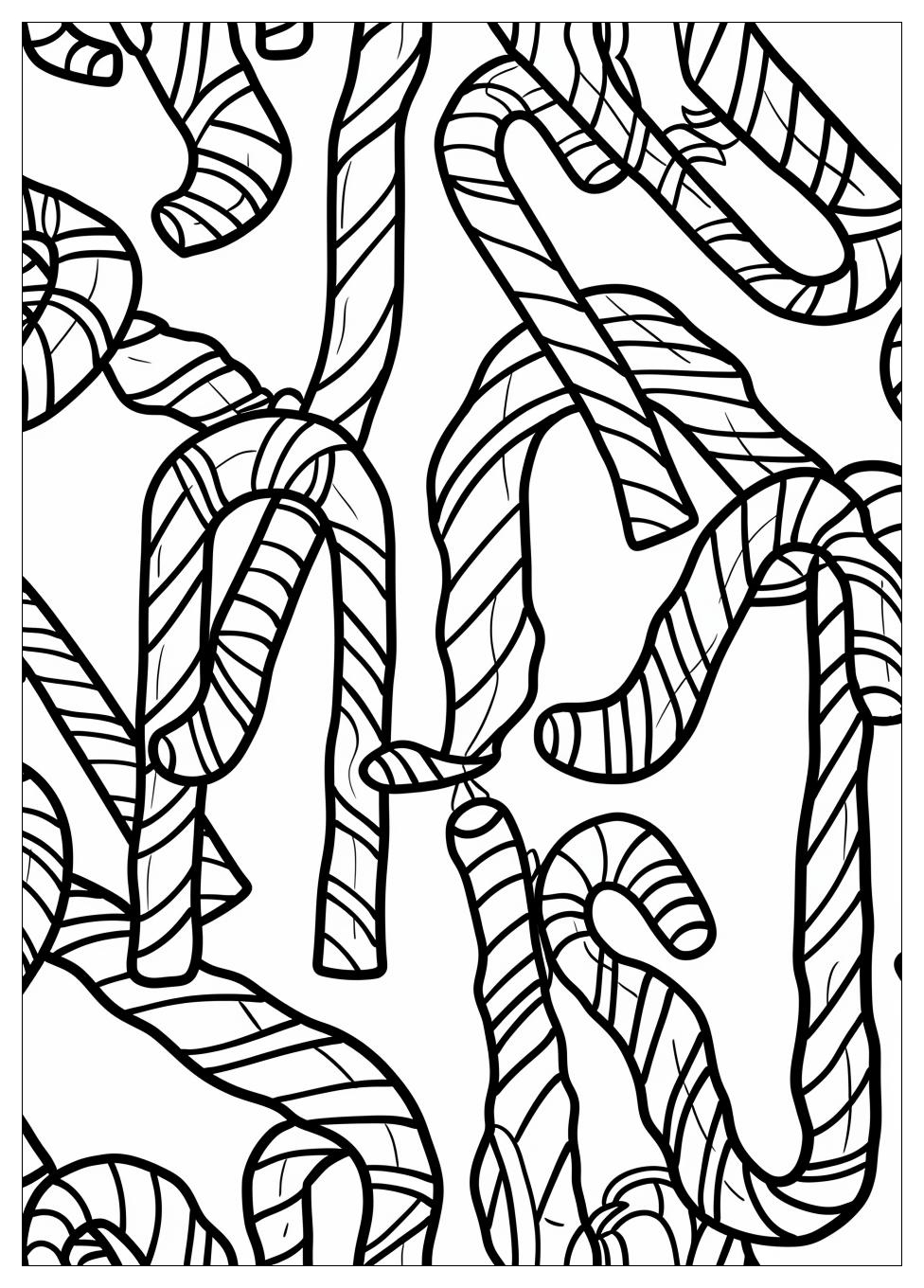 Candy Cane Coloring Pages-4