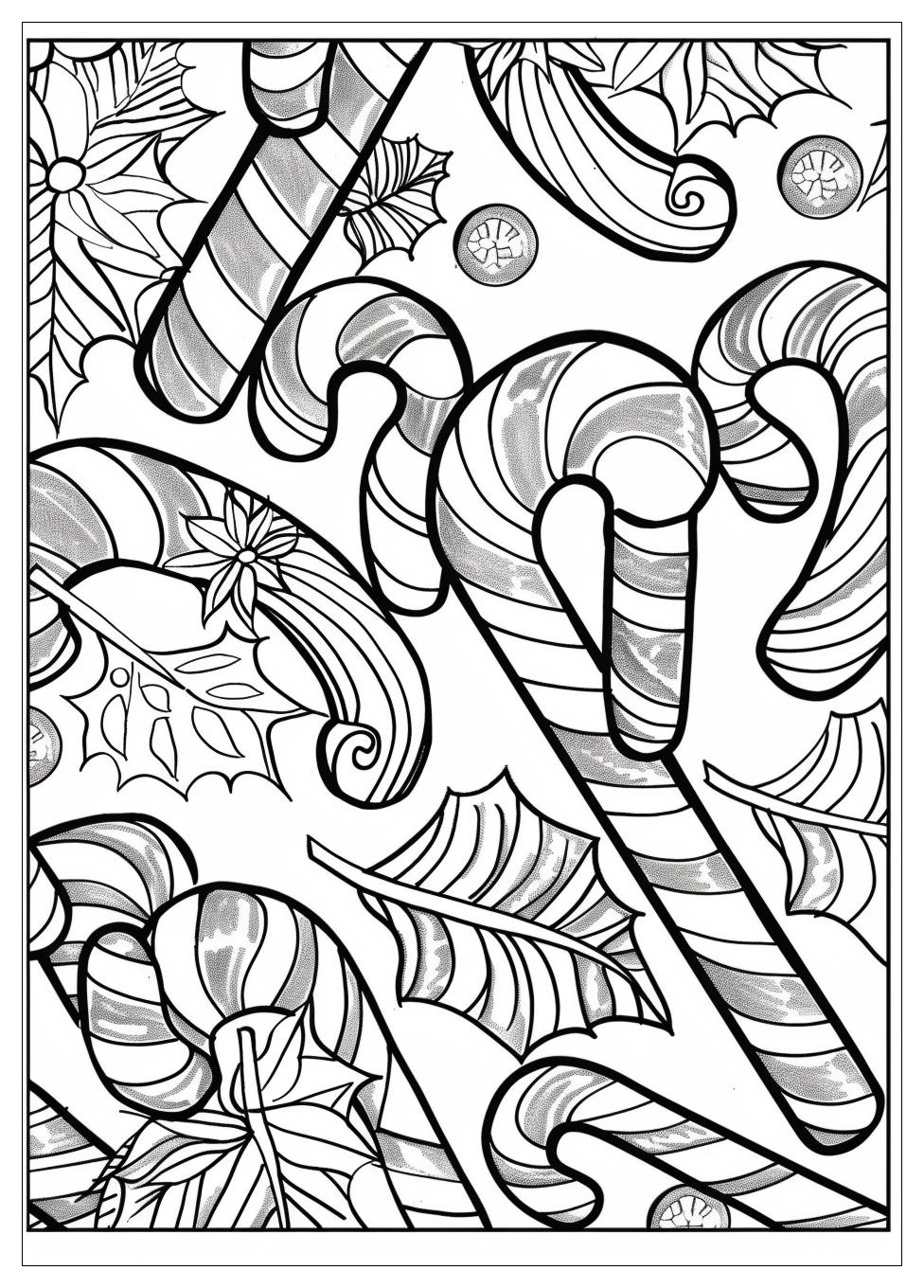 Candy Cane Coloring Pages-6