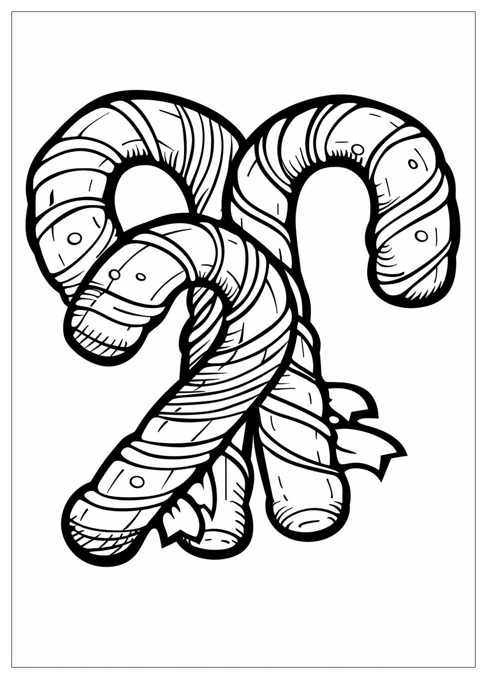 Candy Cane Coloring Pages-9