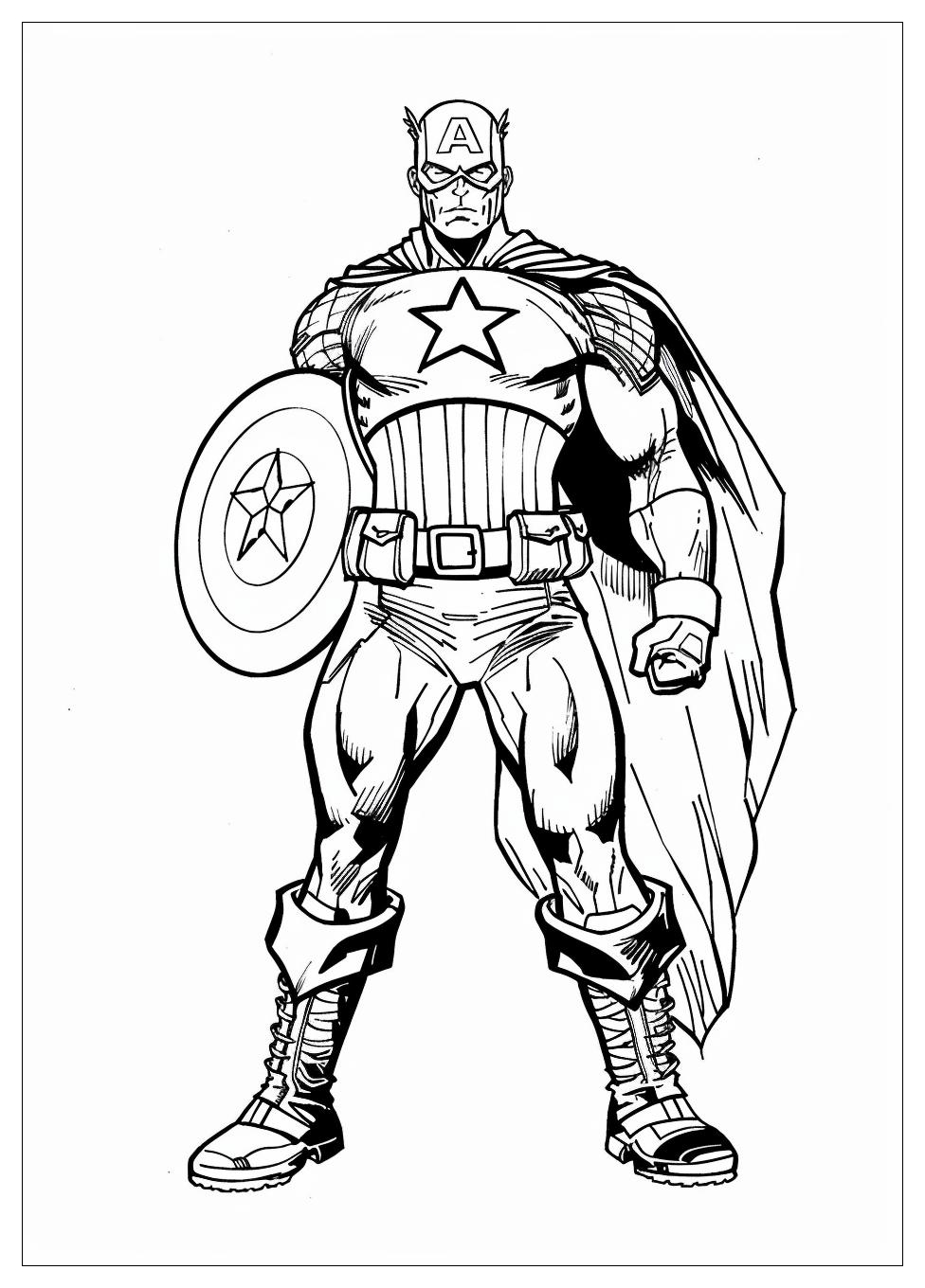 Captain America Coloring Pages-10