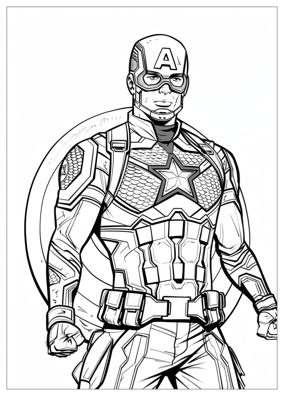 Captain America Coloring Pages-11