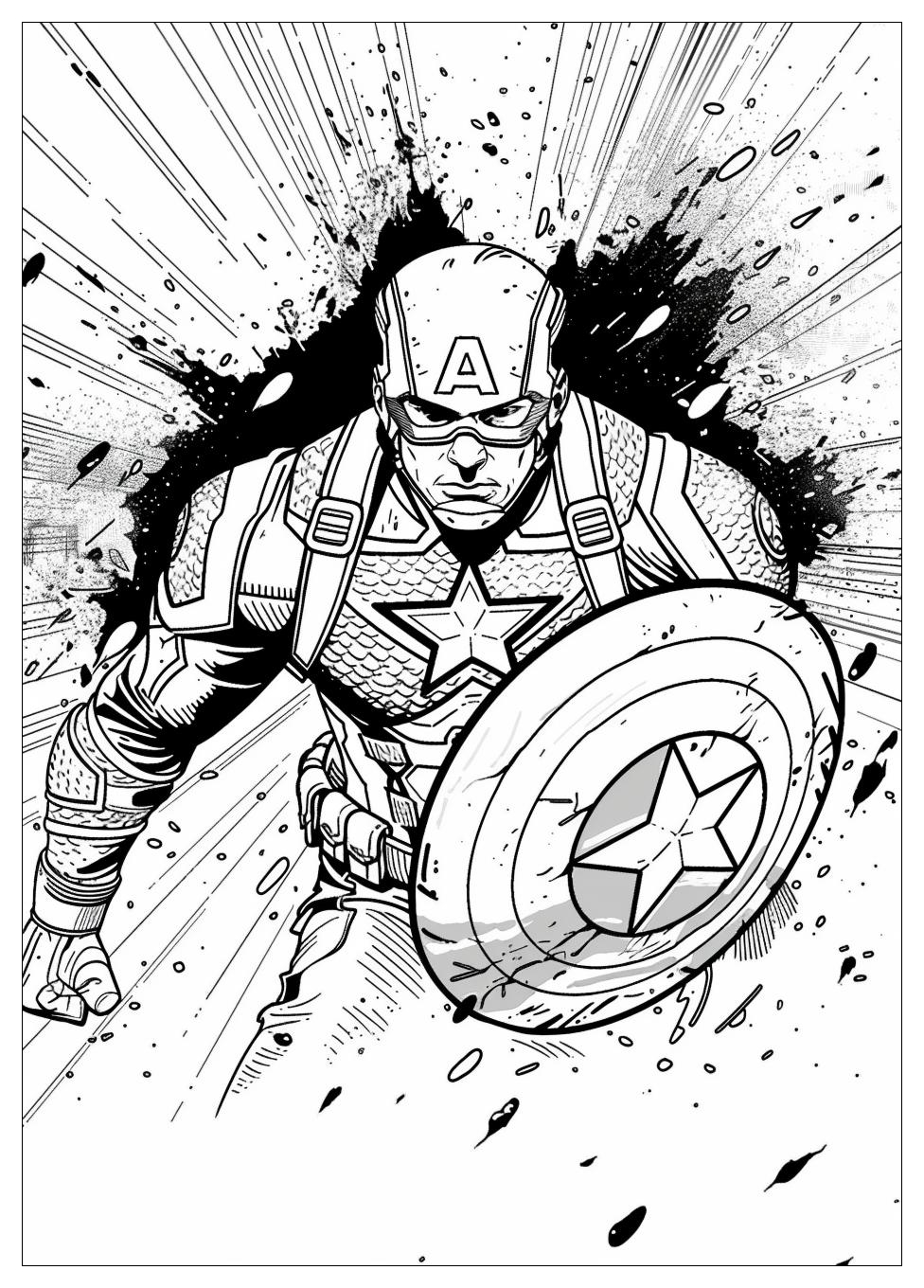 Captain America Coloring Pages-12