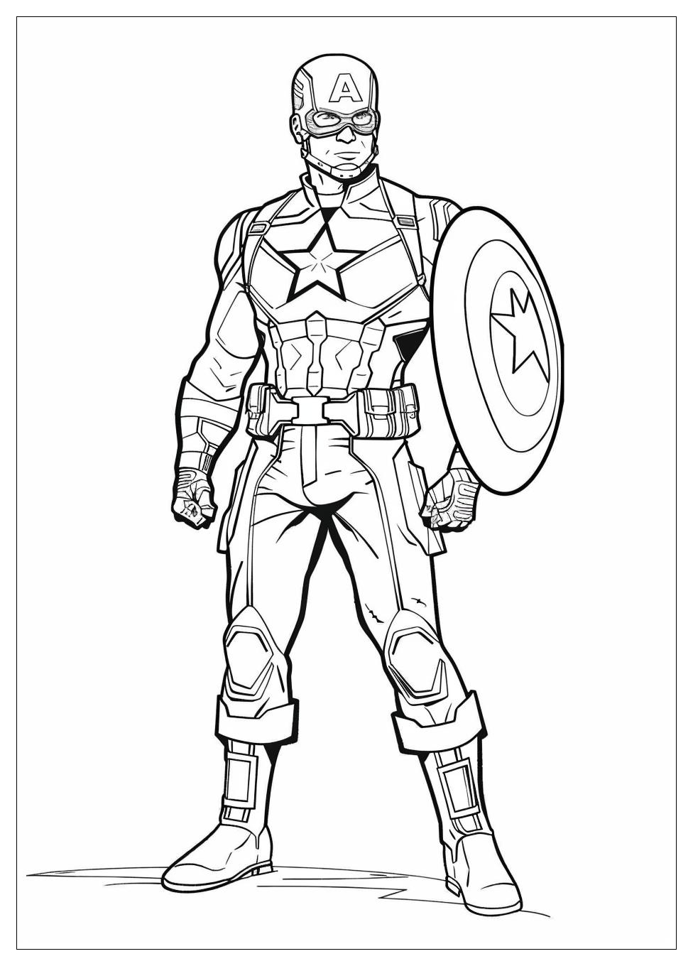 Captain America Coloring Pages-15