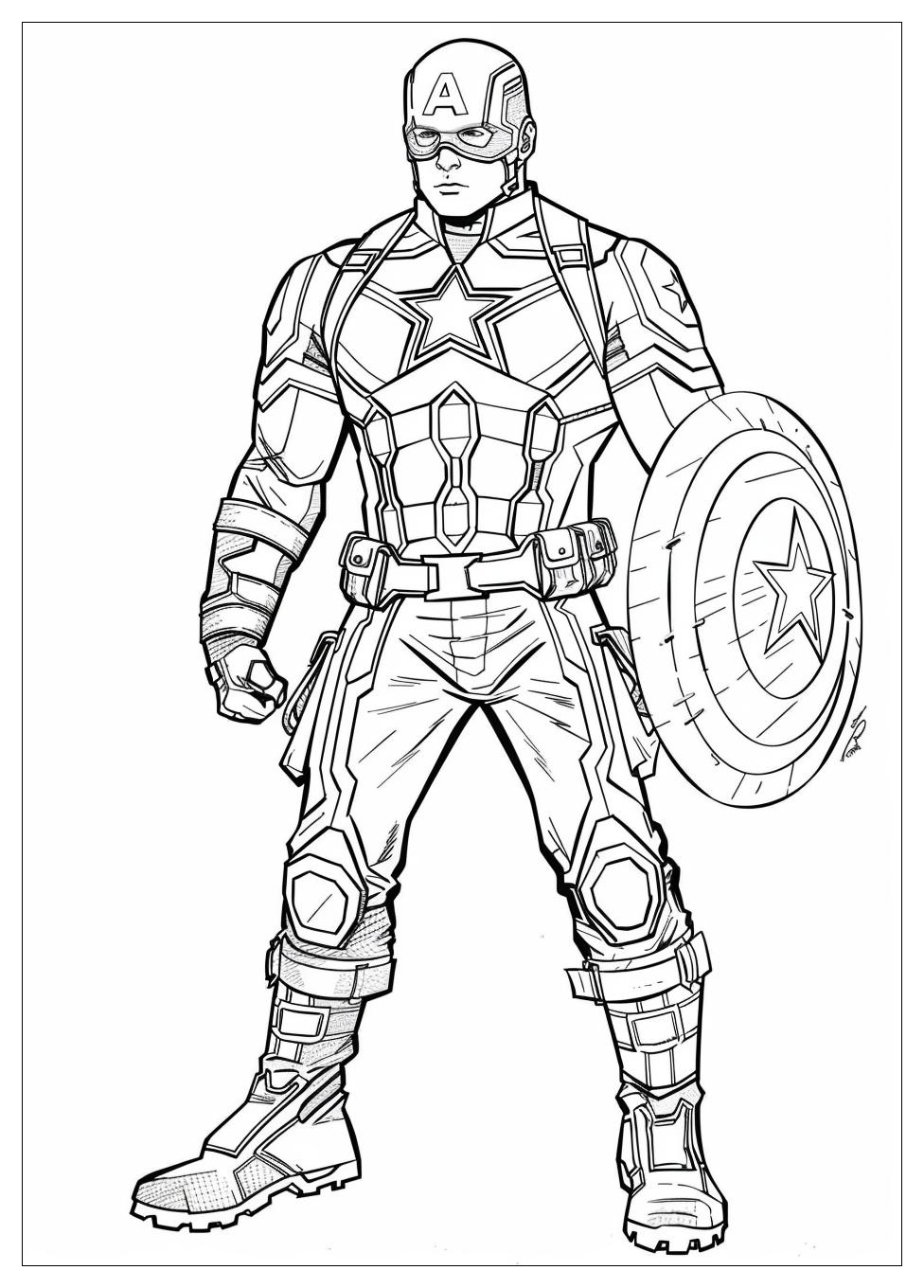 Captain America Coloring Pages-16