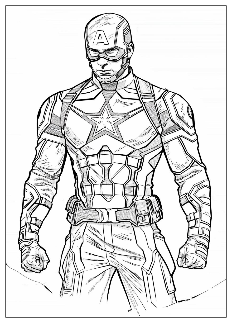 Captain America Coloring Pages-19