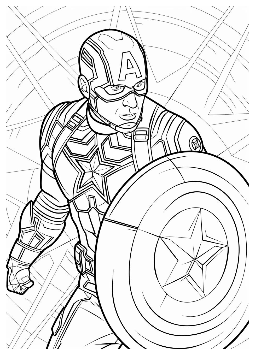 Captain America Coloring Pages-2