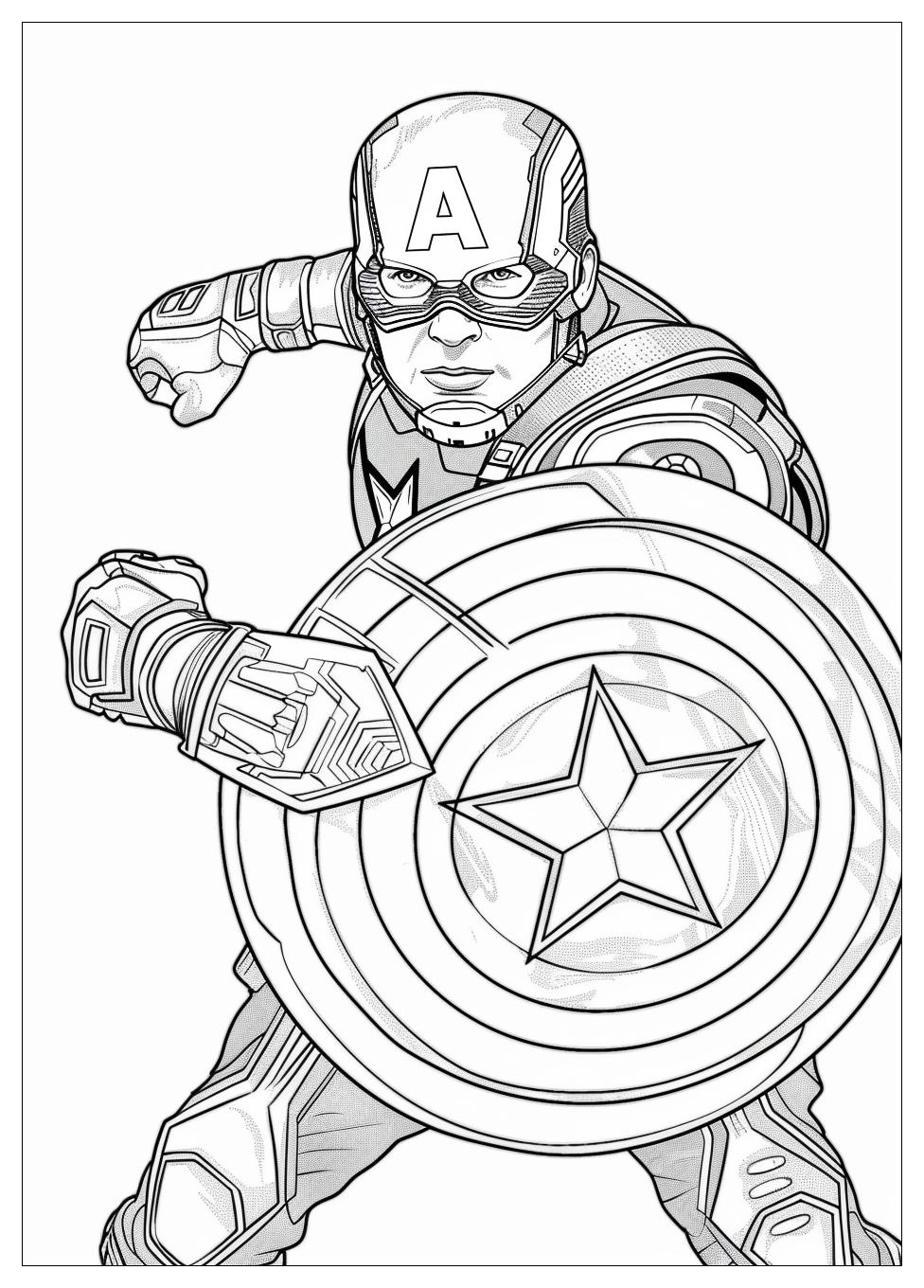 Captain America Coloring Pages-3