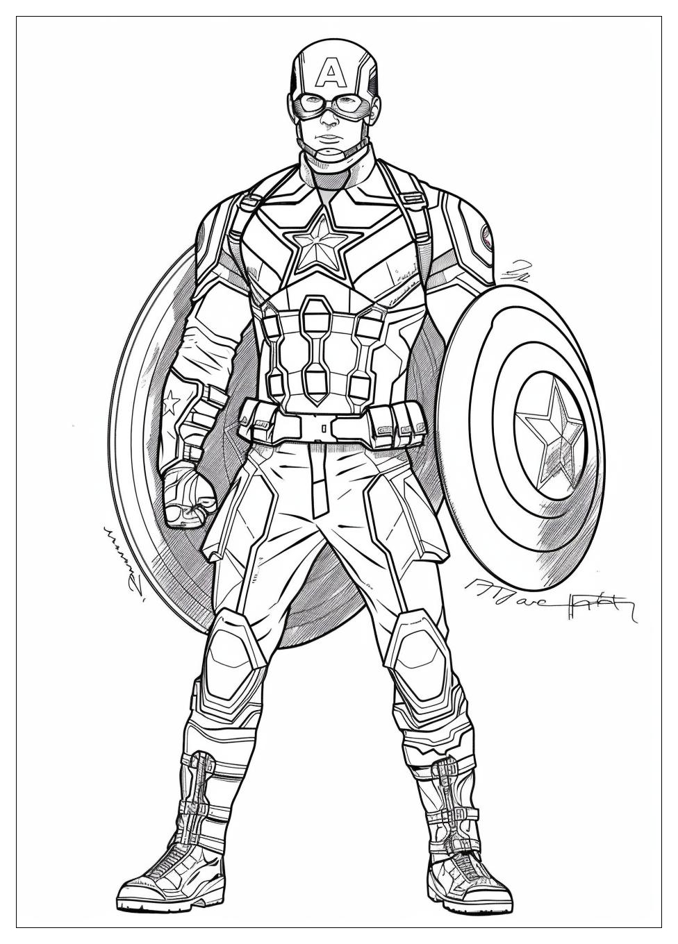 Captain America Coloring Pages-5