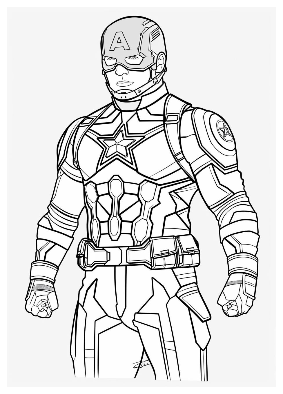 Captain America Coloring Pages-6